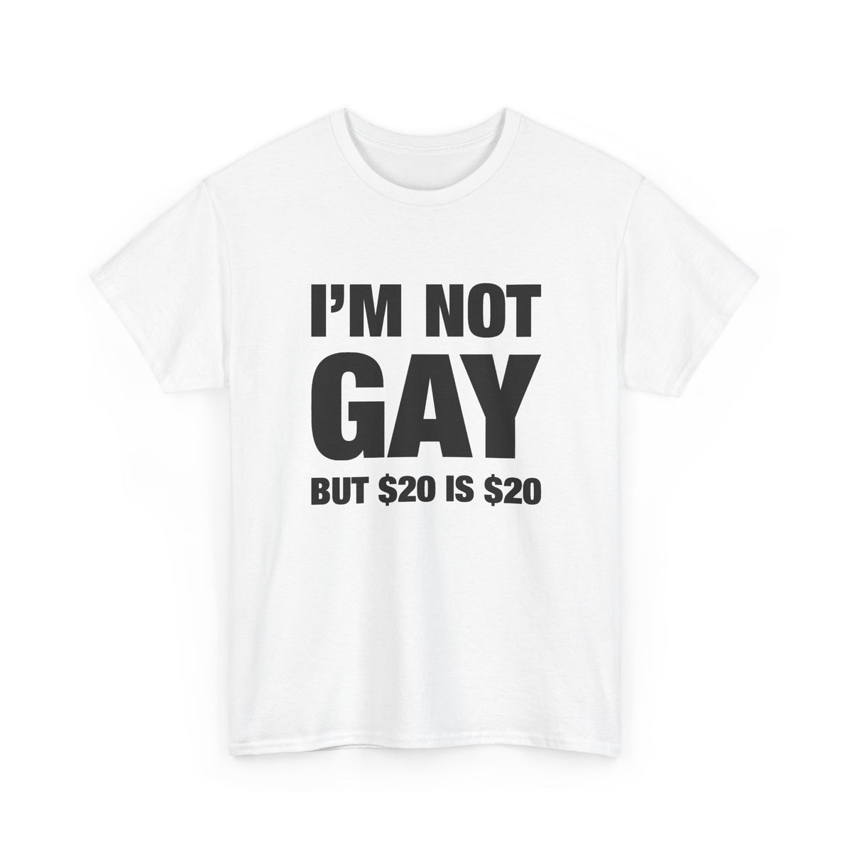 I'm Not Gay But $20 Is $20 T-Shirt