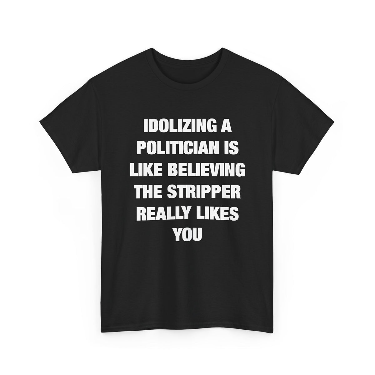 Idolizing a Politician Is Like Believing the Stripper Really Likes You T-Shirt